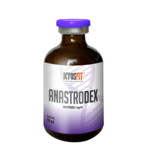 Frasco de Anastro-Dex para control de estrógenos grado investigación Myosfit México