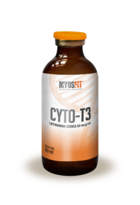 Frasco de Cyto T3 alta pureza grado investigación Myosfit México pérdida de grasa