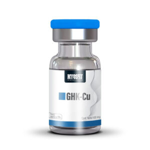 Vial de GHK-Cu de 50mg alta pureza grado investigación Myosfit México colágeno y regeneración celular.
